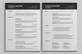 Two Pages Classic Resume Cv Template Unique Resume Template Resume Template Word Downloadable Resume Template