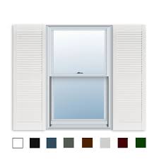 A few years ago, painting exterior vinyl window shutters would have been a job so taxing that going out and buying new vinyl shutters would have some vinyl shutters are really easy to remove, i.e. 15 Inch X 43 Inch Standard Louver Exterior Vinyl Window Shutters White Pair Buy Online In Isle Of Man At Isleofman Desertcart Com Productid 200189699