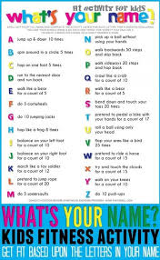 This is an alphabet workout we did recently, and it was a success! Spell Your Name Exercise Exercisewalls