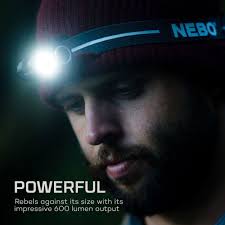 NEBO REBEL 600 Lumen Rechargable Headlamp Task Light