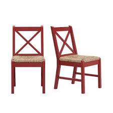 Made of polypropylene, the chair seats are easy to wipe clean with a damp cloth. Red Dining Chairs Kitchen Dining Room Furniture The Home Depot