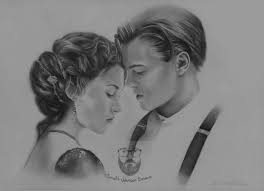 Titanic Movie Rose And Jack Pencil Drawing A4 Print In 2021 Pencil Drawings Titanic Drawing Celebrity Drawings