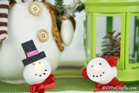 Diy Led Tealight Candle 3d Santa And Snowman Ornaments Diy Crafts