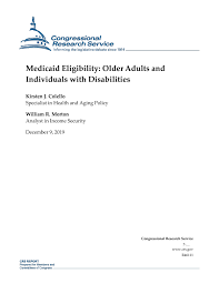 Medicaid Eligibility: Older Adults And Individuals With Disabilities -  Everycrsreport.com