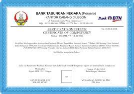 Download contoh format sertifikat ukk smk. Sertifikat Uji Kompetensi Harun Alrasyid