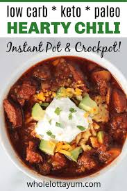 Instant Pot Chili Recipe No Beans Low Carb Keto Chili Recipe Keto Chili Recipe Beef Chili Recipe Chili Recipes