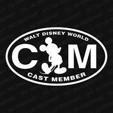 Walt Disney World Cast Member Vinyl Decal Disney World Disney Decals Disney Cinderella Castle