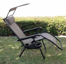 In case you are thinking of purchasing one, here are five benefits to owning a reclining chair. Outdoor Folding Recliner Zero Gravity Lounge Chair W Shade Canopy Cup Holder Econosuperstore