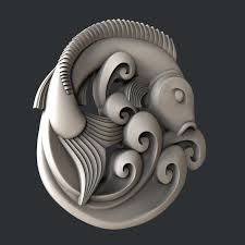 3d Stl Models For 3d Printer Or Cnc Router Fish Etsy In 2020 3d Printer Stl 3d Printing
