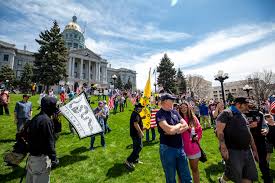 Following a scouting trip by the three member it was a two story building with a central cupola, made of native limestone. Operation Gridlock Protest Against Colorado Stay Home Order Brings Hundreds To Capitol Lawn Denverite The Denver Site