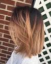 Caramel Balayage Ombre Short Hair