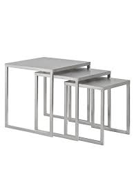 Stainless Steel Nesting Table Set Nesting Tables Metal Nesting Tables Furniture