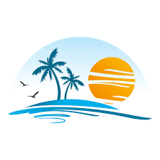 Beach Island Landscape Logo Png Image Download As Svg Vector Transparent Png Eps Or Psd Use This Beach I Artist Logo Graphic Design Logo Travel Agency Logo