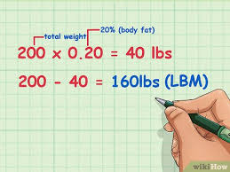 How To Determine Lean Body Mass 6 Steps With Pictures