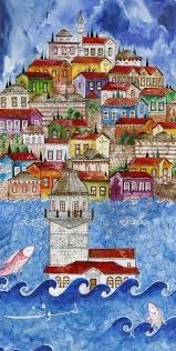 minyatur おしゃれまとめの人気アイデア pinterest nilhan azakli hosgor 街 イラスト 絵画 壁紙