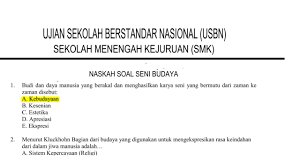 Check spelling or type a new query. Bocor Soal Usbn Seni Budaya 2019 Icpns