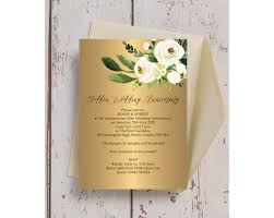 Traditional names exist for some of them: Gold Cream Flowers 50th Golden Wedding Anniversary Invitation From 0 90 Each