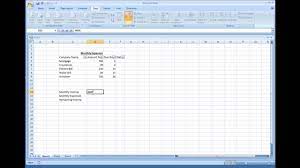 Microsoft Excel Creating A Simple Expense Sheet Youtube