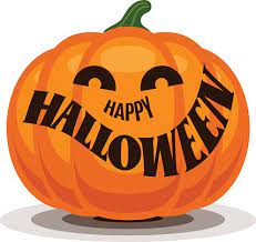 I hope you and bean have a happy halloween! Happy Halloween With Pumpkin Clipart Image