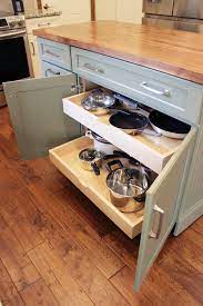 Oregon white oak butcher block and open shelving from sustainable. Cream Kitchen With Green Island With Butcher Block Countertop Contemporary Kitchen Cleveland By Cabinet S Top Houzz