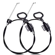 cbtone 2 pcs sofa recliner cables recliner release pull cables dring handle recliner replacement parts hook exposed cable length 4 reclining sofa recliner sofa