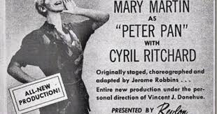 One Of The Big Tv Events In 1955 Came On March 7th When Nbc Presented Peter Pan Live As Part Of Producers Showcase With Big Tv Television Program Mary Martin