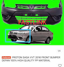Harga semasa kereta saga 2018. Proton Saga Vvt Front Bumper 2018 High Quality 100 Pp Meterial Auto Accessories On Carousell