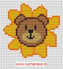 Bear With Sunflowers Cross Stitch Pattern Download Free
