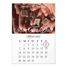 March 2021 Photo Save The Date Calendar Wedding Invitation Invitationswedding Invitationweddi In 2020 Wedding Invitations Wedding Announcement Cards Wedding Calendar
