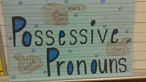 Possessive Pronoun Anchor Chart Teaching Grammar