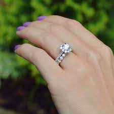 A Floating Diamond Eternity Band Is The Perfect Match For Any Engagement Ring Ascotdiam Floating Diamond Ring Eternity Band Diamond Wedding Anniversary Rings