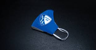 The above logo image and vector of vfl bochum logo you are about to download is the intellectual property of the copyright and/or trademark holder and is. Einmalig Vfl Alltagsmaske Aus Original Trikot Mit Logo Blau