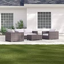 Fully Assembled Patio Couch Cabana Collection Outdoor Wicker Patio Furniture Sectional Conv Outdoor Wicker Patio Furniture Wicker Patio Furniture Patio Couch