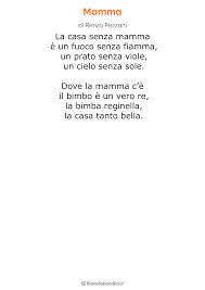 Vicino a una casetta e un cuoricino. 50 Poesie Per La Festa Della Mamma Per Bambini Pianetabambini It
