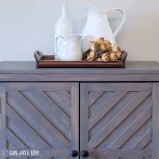 Keter storage cabinet with doors and shelves for tool and home organization, white & grey. Diy Chevron Storage Cabinet Tutorial Pottery Barn Inspired Girl Just Diy