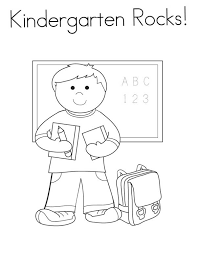 There are three different types of rocks: Kindergarten Rocks Coloring Page Coloring Sky