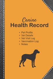 Dog vaccination record form, vaccination record chart for puppies, puppy vaccine record book, vaccine data logger, cute cosmetic makeup cover by moito publishing and millions of other books available at barnes & noble. Canine Health Record Dog Vaccine Record Book Pet Health Record Puppy Vaccine Record 101 Pages 6 X9 Paperback Orange Background Leather Reinforcement Black Dog Silhouette Editions Dog Notebook V9 9781712235720 Amazon Com Books
