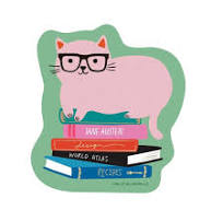 Library Cat Vinyl Sticker