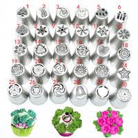 30piece Set Icing Piping Tips Set Christmas Pattern Russian Piping Tips Cake Decorating Supplies Russian Nozzles Pastry Tools