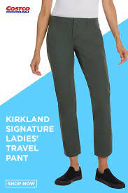 Kirkland Signature Ladies Ankle Length Travel Pant Travel Pants Pants Pant Shopping