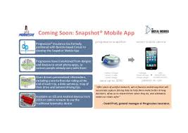 The snapshot app uses your phone's gps to determine how fast and far you drive, as well as how hard you brake. Telematics Inview Progressive From The Digital Insurer