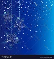Sparkling blue christmas stars Royalty Free Vector Image