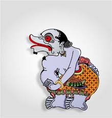 Jatmika Wayang Togog Sketsa Seni Tradisional Gambar Lucu