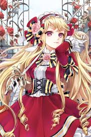 Blonde Hair Anime Girl With Red Eyes Novocom Top