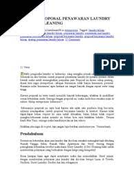 Contoh Proposal Penawaran Laundry