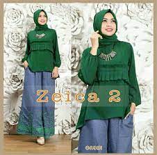 Pemilihan grosir busana muslim murah pasti berdasarkan pertimbangan harga yang ditawarkan oleh beragam supplier gamis yang ada di pasaran. 30 Ide Keren Model Baju Muslim Setelan Kulot Maria Space