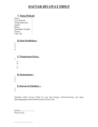 Nah berikut ini adalah contoh dan cara membuat daftar riwayat hidup yang informatif dan sederhana. Contoh Daftar Riwayat Hidup Sederhana Tulis Tangan Yang Baik Dan Benar