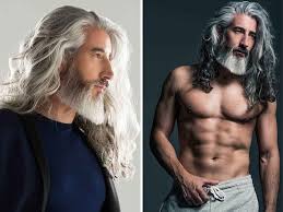 Pin By No Name On Men With Silver Hair Grey Hair Men Blonde Guys Old Man With Beard