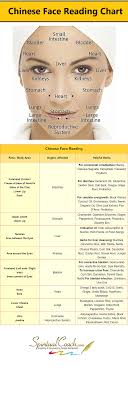 Chinese Facial Reading Chart Learn Whats Going On Inside