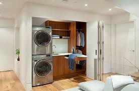 Master bedroom walk closet washer dryer google. How To Optimize Stacked Washers And Dryers For A Perfect Combo